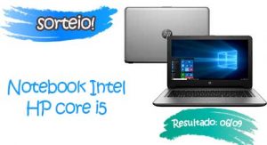 Notebook intel hp core i5 sorteio