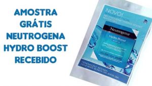 Neutrogena hydro boost amostra gratis