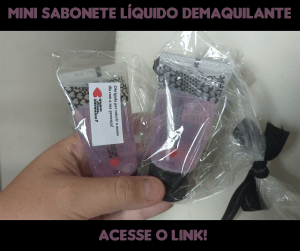 Mini sabonete líquido demaquilante