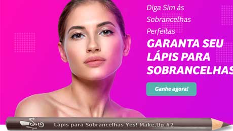 Lápis para sobrancelhas yes! cosmetics gratis