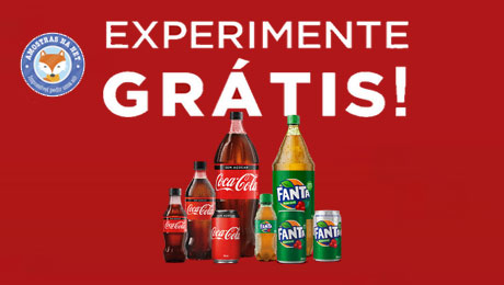 Experimente Grátis Coca-cola zero ou Fanta Guaraná