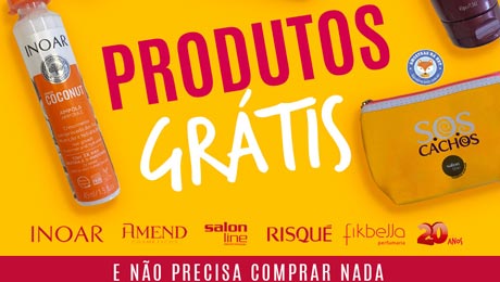 Brindes grátis Risqué, Ionar, Amend e Salon line