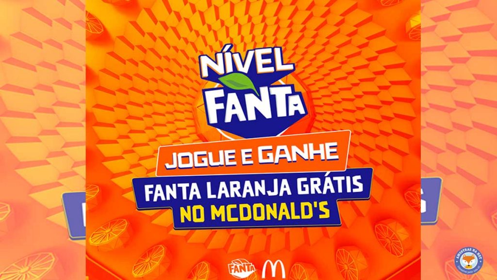Fanta laranja grátis Mc Donalds amostras na net