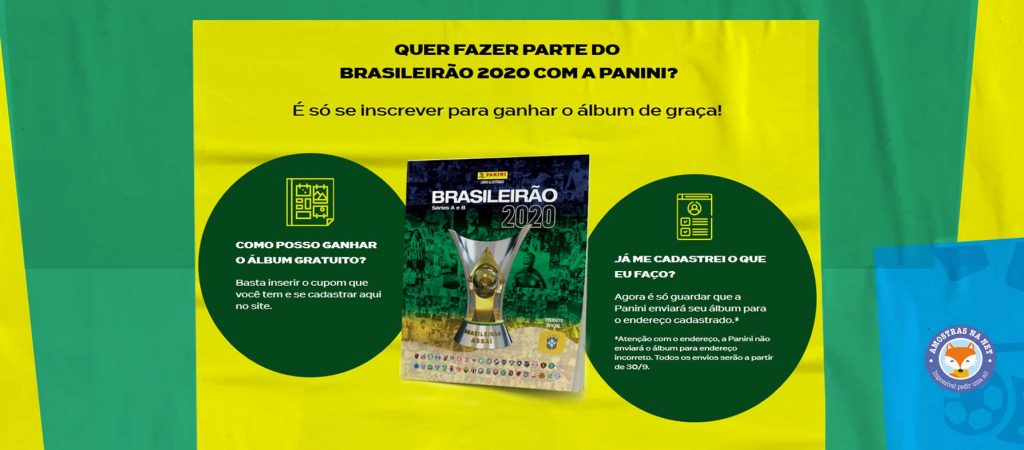 Álbum Brasileirão 2020 séries A e B grátis