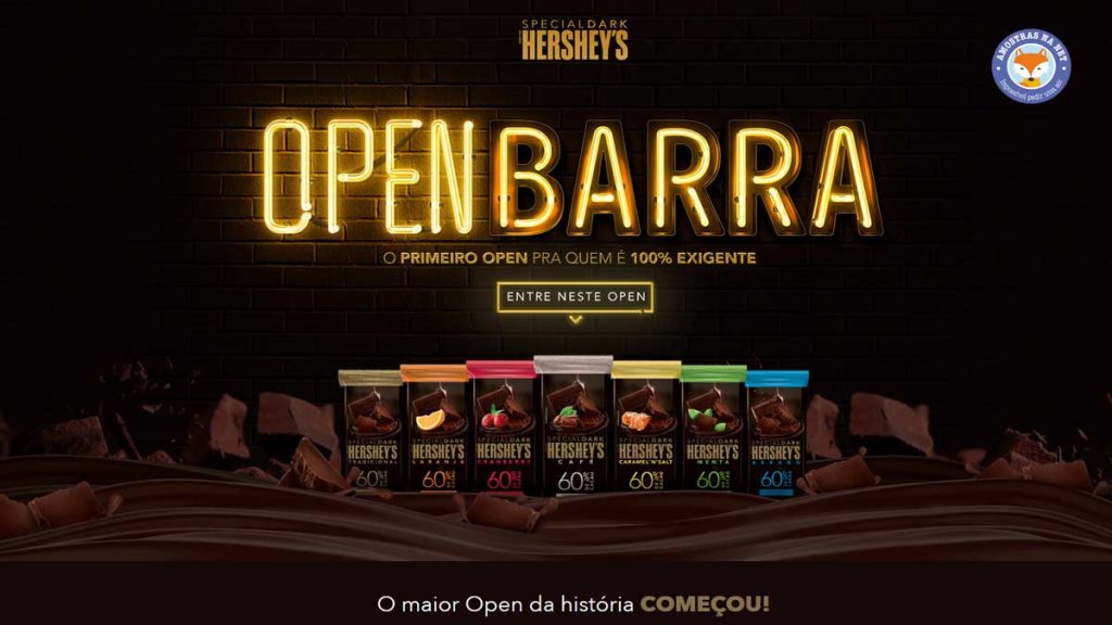 Hershey's Open Barra mais de 1 milhão de chocolates grátis