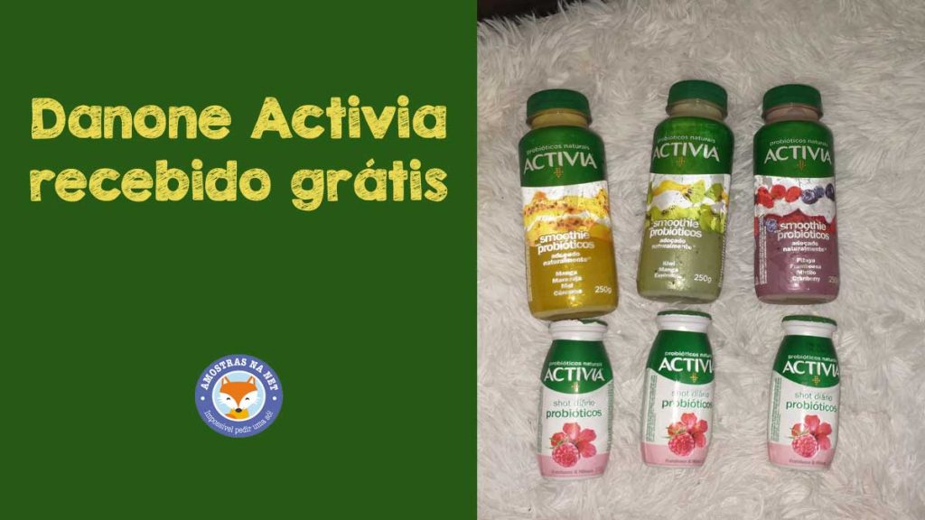 Danone Activia grátis recebido via reembolso