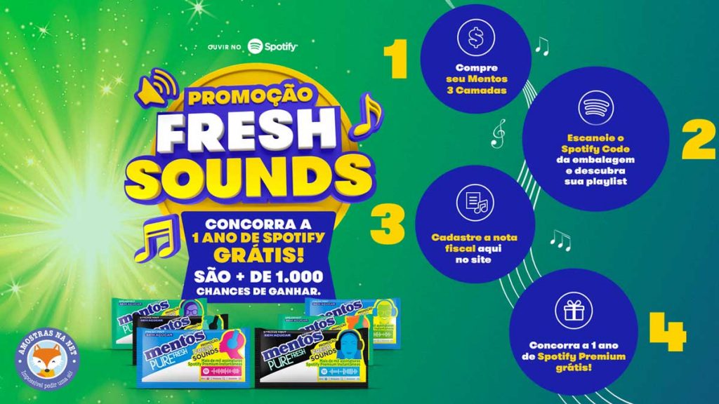 Promoção Fresh Sounds Mentos