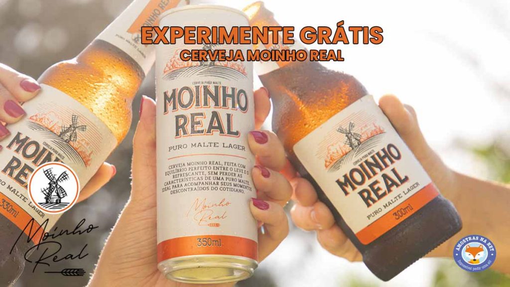 Cerveja Moinho Real experimente grátis via Sampleo