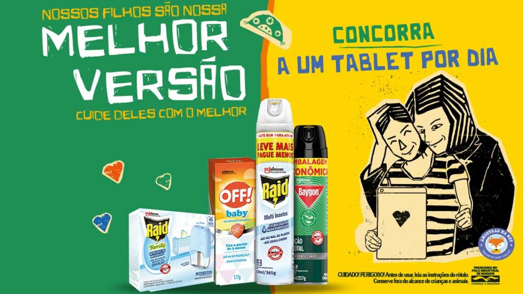 Promoção SC Johnson nossos filhos são nossa melhor versão