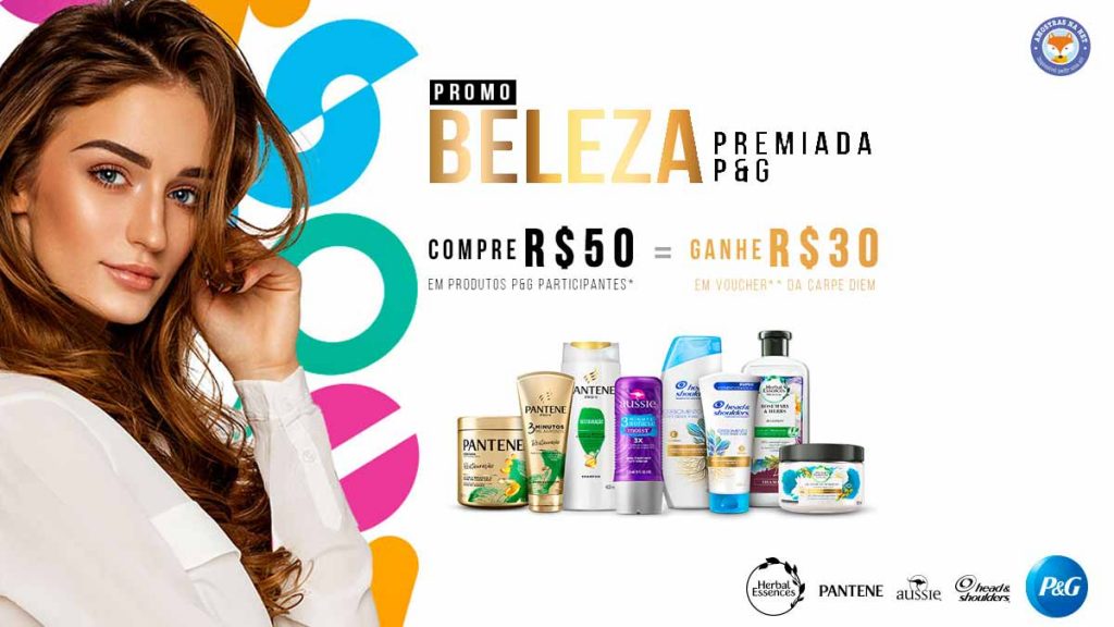 Promoção Beleza Premiada P&G amostrasnanet