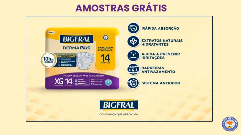 Bigfral Derma Plus amostras grátis