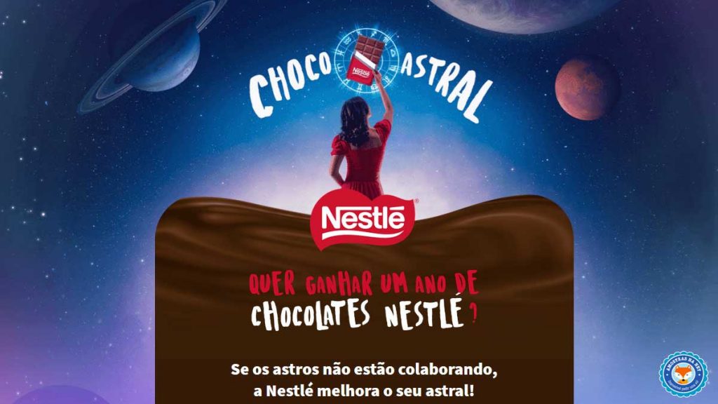 Promoção Choco Astral Nestlé: concorra a 1 ano de chocolates