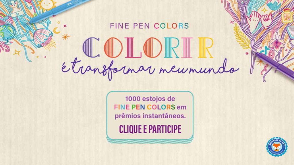 Mil estojos de Fine Pen Colors em prêmios na promoção Faber-Castell