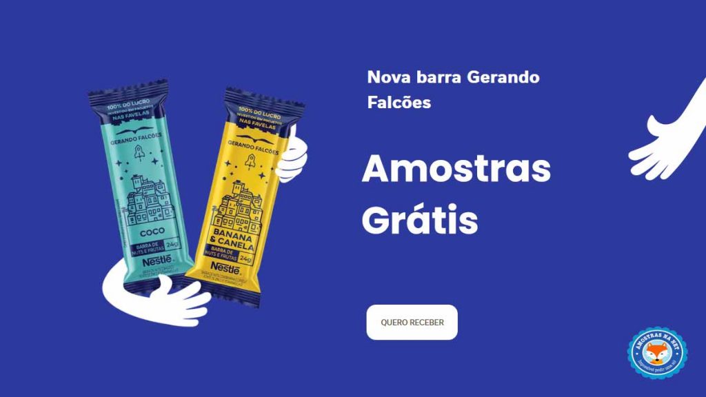 Barra de Cereais Nestlé Gerando Falcões amostras grátis