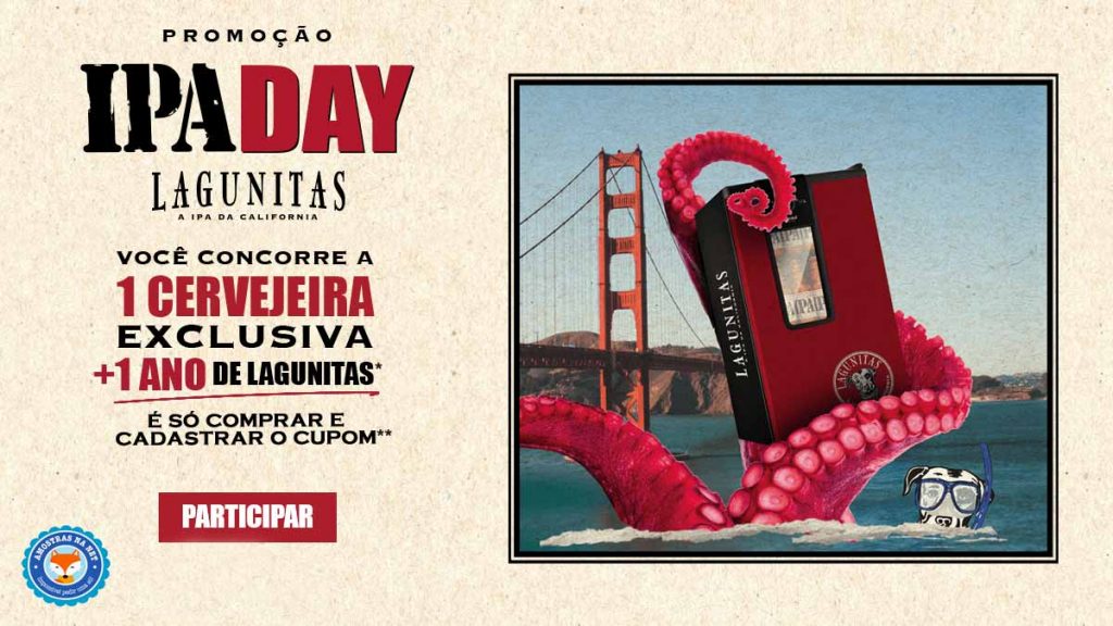 Concorra a uma cervejeira Lagunitas na promoção IPA Day