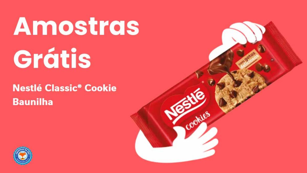 Amostras grátis Nestlé Classic Cookie Baunilha