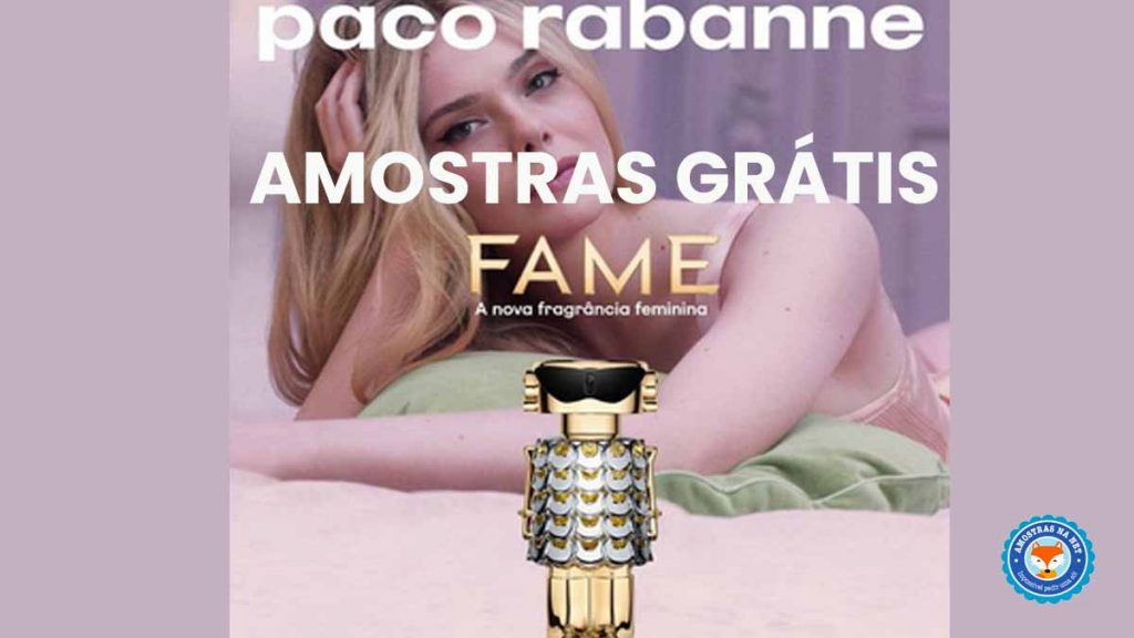 Paco Rabanne Fame amostras grátis nova fragrância