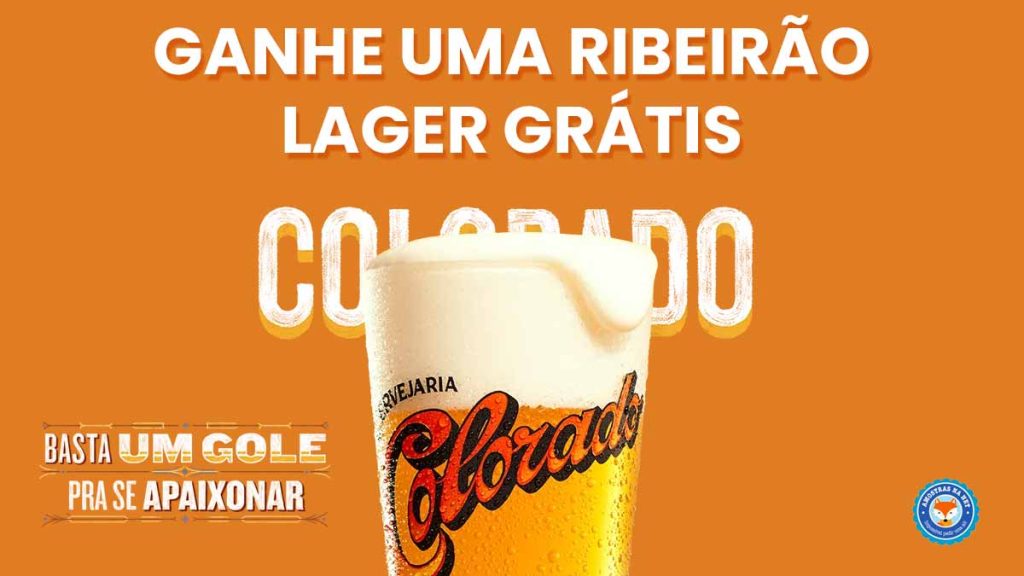 Cadastre-se e ganhe uma Cerveja Colorado Ribeirão Lager grátis