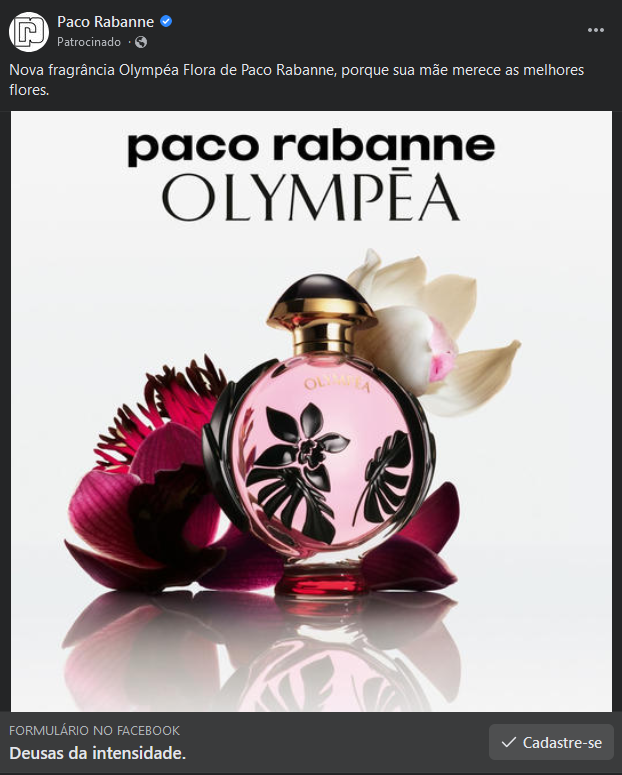 Amostras grátis Olympéa Flora de Paco Rabanne